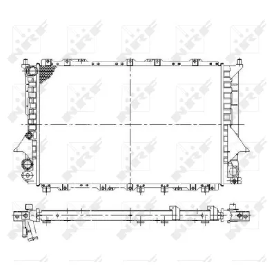 Hladnjak, hlađenje motora NRF NRF 58868 IC-C3C99B