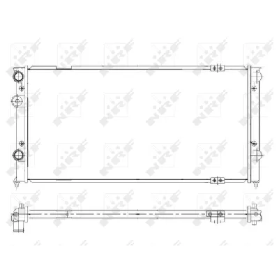 Hladnjak, hlađenje motora NRF NRF 58929 IC-AE5995