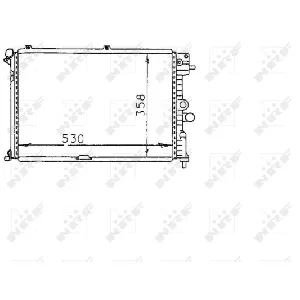 Hladnjak, hlađenje motora NRF NRF 58974 IC-AE59AF
