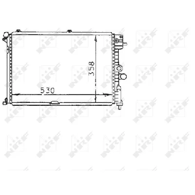 Hladnjak, hlađenje motora NRF NRF 58974 IC-AE59AF