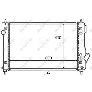 Hladnjak, hlađenje motora NRF NRF 59054 IC-DEB38B