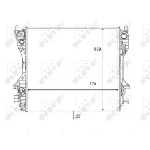 Hladnjak, hlađenje motora NRF NRF 59060 IC-DC0355