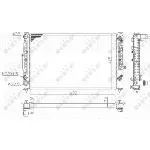 Hladnjak, hlađenje motora NRF NRF 59101 IC-DEB316