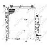 Hladnjak, hlađenje motora NRF NRF 59102 IC-DC035D