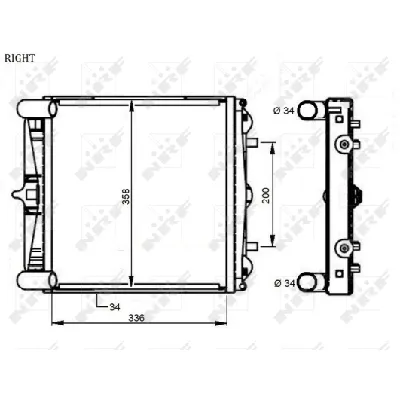 Hladnjak, hlađenje motora NRF NRF 59131 IC-DEB3A9