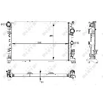 Hladnjak, hlađenje motora NRF NRF 59133 IC-DEB3AA