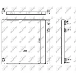 Hladnjak, hlađenje motora NRF NRF 59182 IC-E10F89