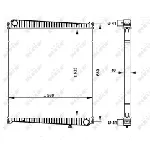 Hladnjak, hlađenje motora NRF NRF 59212 IC-E4FF23