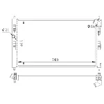 Hladnjak, hlađenje motora NRF NRF 59260 IC-F7019A