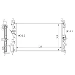Hladnjak, hlađenje motora NRF NRF 59272 IC-F701A5