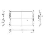 Hladnjak, hlađenje motora NRF NRF 59302 IC-G0K3LE