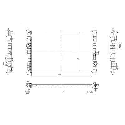 Hladnjak, hlađenje motora NRF NRF 59302 IC-G0K3LE