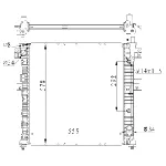 Hladnjak, hlađenje motora NRF NRF 59342 IC-G0NHGG