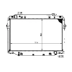 Hladnjak, hlađenje motora NRF NRF 596712 IC-DA741C