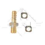 Hladnjak, hlađenje motora NRF NRF 596712 IC-DA741C