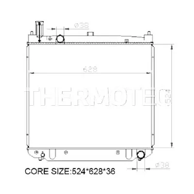 Hladnjak, hlađenje motora THERMOTEC D72017TT IC-B67B73