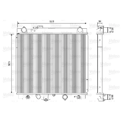 Hladnjak, hlađenje motora VALEO VAL701596 IC-D78071