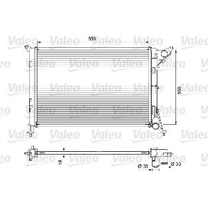 Hladnjak, hlađenje motora VALEO VAL701730 IC-E51C93