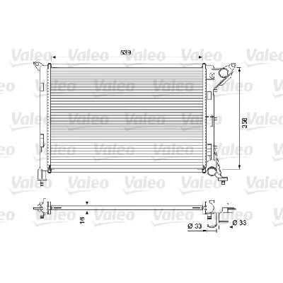 Hladnjak, hlađenje motora VALEO VAL701730 IC-E51C93