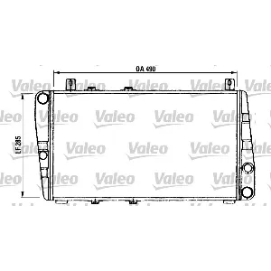 Hladnjak, hlađenje motora VALEO VAL730375 IC-308900