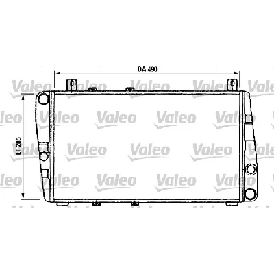 Hladnjak, hlađenje motora VALEO VAL730375 IC-308900