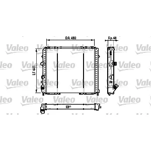 Hladnjak, hlađenje motora VALEO VAL732072 IC-215173