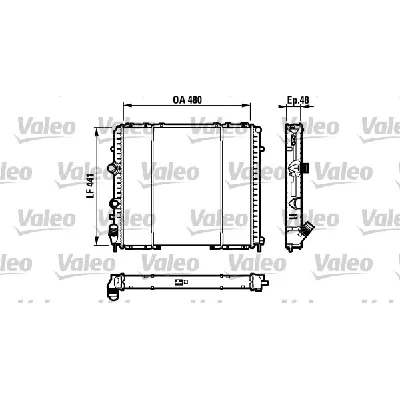 Hladnjak, hlađenje motora VALEO VAL732072 IC-215173