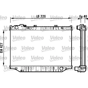 Hladnjak, hlađenje motora VALEO VAL732415 IC-C10E23