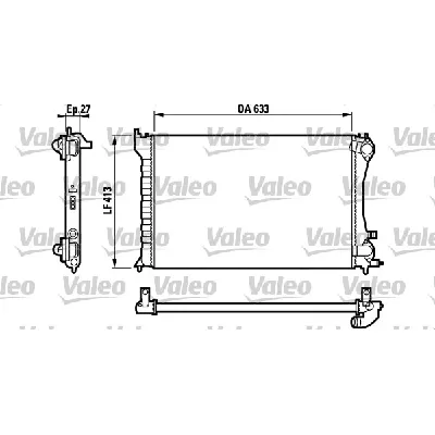 Hladnjak, hlađenje motora VALEO VAL732567 IC-9A6E95