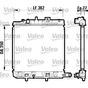 Hladnjak, hlađenje motora VALEO VAL732726 IC-A83469