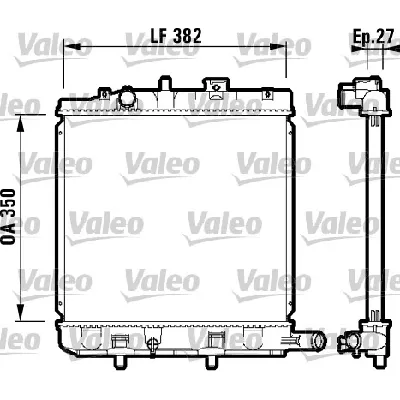Hladnjak, hlađenje motora VALEO VAL732726 IC-A83469