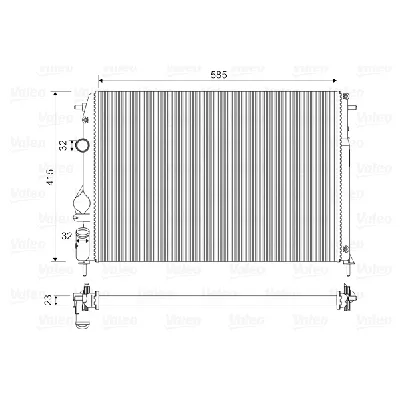 Hladnjak, hlađenje motora VALEO VAL732866 IC-A83523