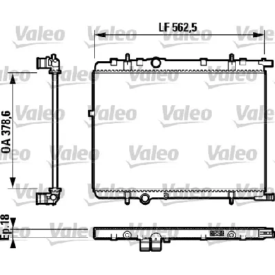 Hladnjak, hlađenje motora VALEO VAL732890 IC-9B86E2