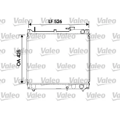 Hladnjak, hlađenje motora VALEO VAL734162 IC-C10E12