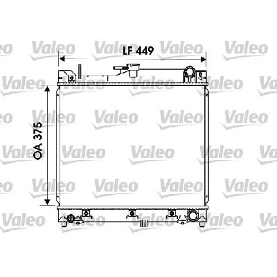 Hladnjak, hlađenje motora VALEO VAL734170 IC-A83567