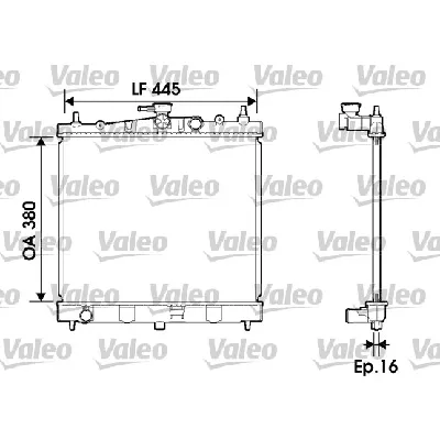 Hladnjak, hlađenje motora VALEO VAL734246 IC-A834E6