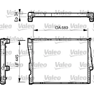 Hladnjak, hlađenje motora VALEO VAL734276 IC-A83381