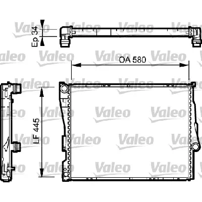 Hladnjak, hlađenje motora VALEO VAL734276 IC-A83381