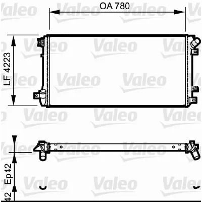 Hladnjak, hlađenje motora VALEO VAL735112 IC-BB5185