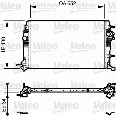 Hladnjak, hlađenje motora VALEO VAL735181 IC-C07F1A