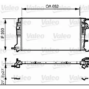 Hladnjak, hlađenje motora VALEO VAL735182 IC-BB518B