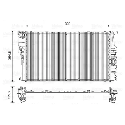 Hladnjak, hlađenje motora VALEO VAL735451 IC-C71A04