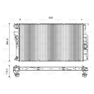 Hladnjak, hlađenje motora VALEO VAL735453 IC-C71A05