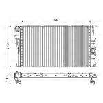 Hladnjak, hlađenje motora VALEO VAL735454 IC-C71A06