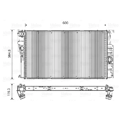 Hladnjak, hlađenje motora VALEO VAL735454 IC-C71A06