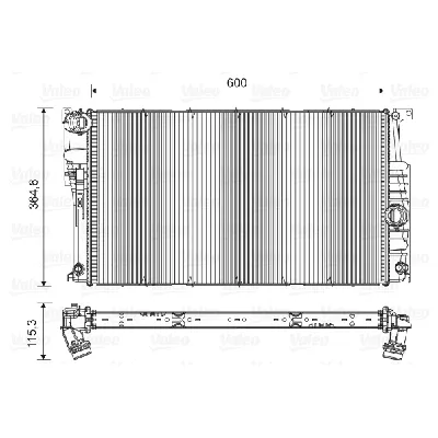 Hladnjak, hlađenje motora VALEO VAL735455 IC-C71A07