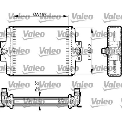 Hladnjak, hlađenje motora VALEO VAL735467 IC-CF60F8