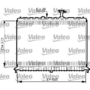 Hladnjak, hlađenje motora VALEO VAL735501 IC-E20DB1