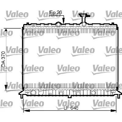 Hladnjak, hlađenje motora VALEO VAL735501 IC-E20DB1
