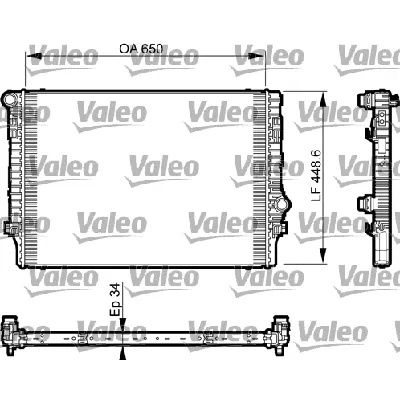 Hladnjak, hlađenje motora VALEO VAL735548 IC-CF99EB
